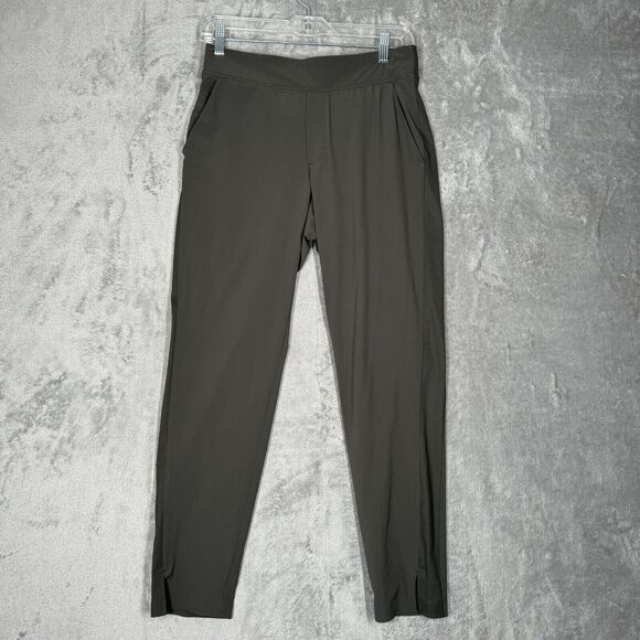 Athleta Pants Women 2 Gray Elation Pant Workout Gym Athleisure‎ Neutral - Picture 2 of 10